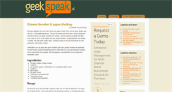 Desktop Screenshot of geekspeak.nl